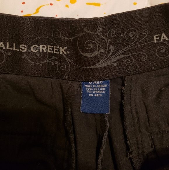 Womens Falls Creek Black Dress Pants. Size 6 available. 99% Cotton 2% Spandex - Picture 3 of 3
